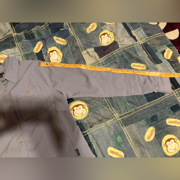 Patagonia long sleeve button down shirt blue medium - Picture 7 of 7